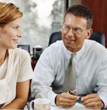 People talking in a meeting